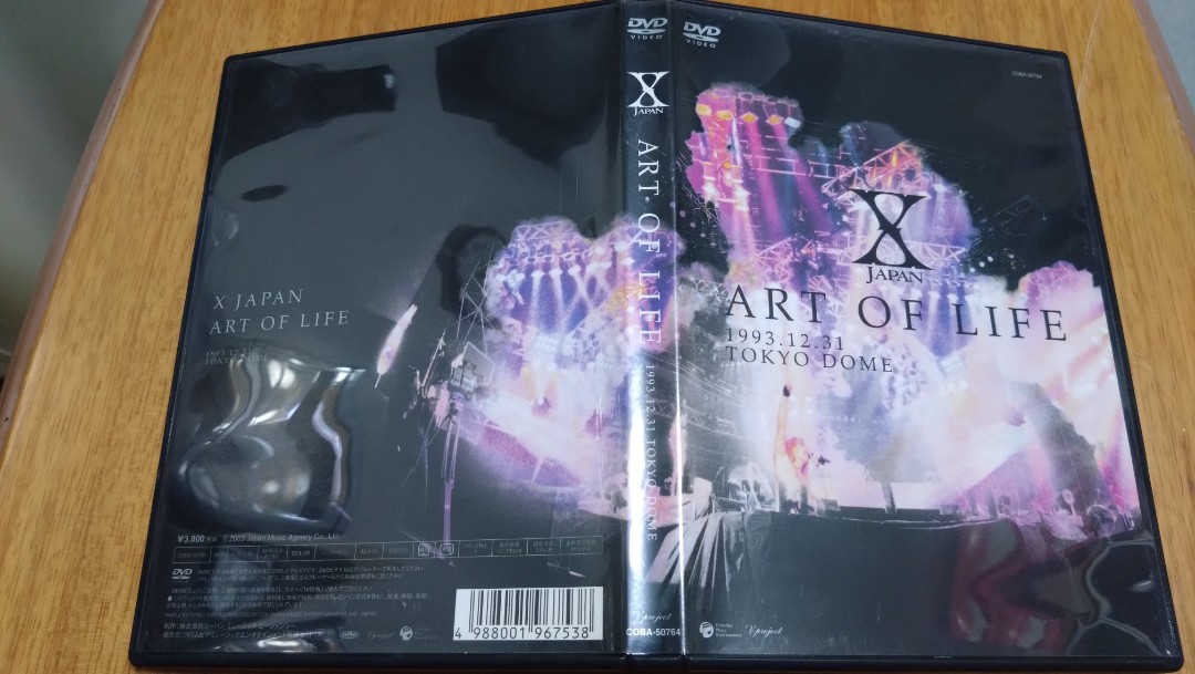 X japan art of life dvd 日版, 興趣及遊戲, 音樂、樂器& 配件, 音樂與