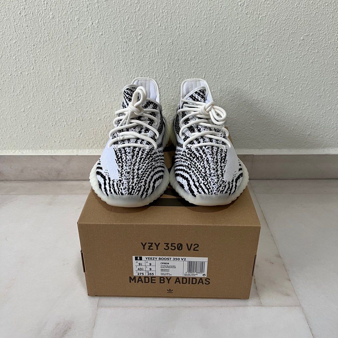 Yeezy zebra 9.5 top