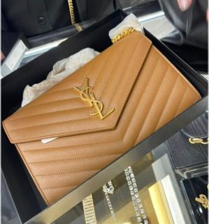 YSL Saint Laurent WOC Large GHW 22cm, Luxury, Bags & Wallets on Carousell