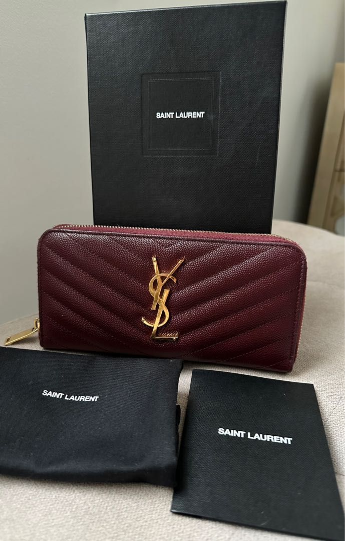 Authentic YSL wallet on Carousell