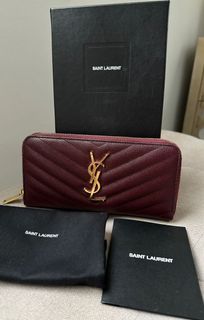 Authentic YSL Zippy wallet