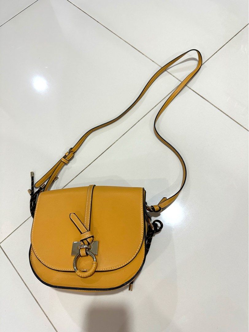 Zara crossbody cheap bag yellow