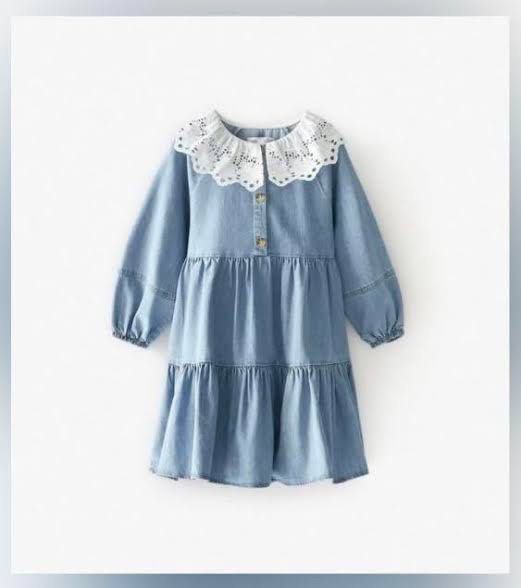 Zara girls denim sales dress