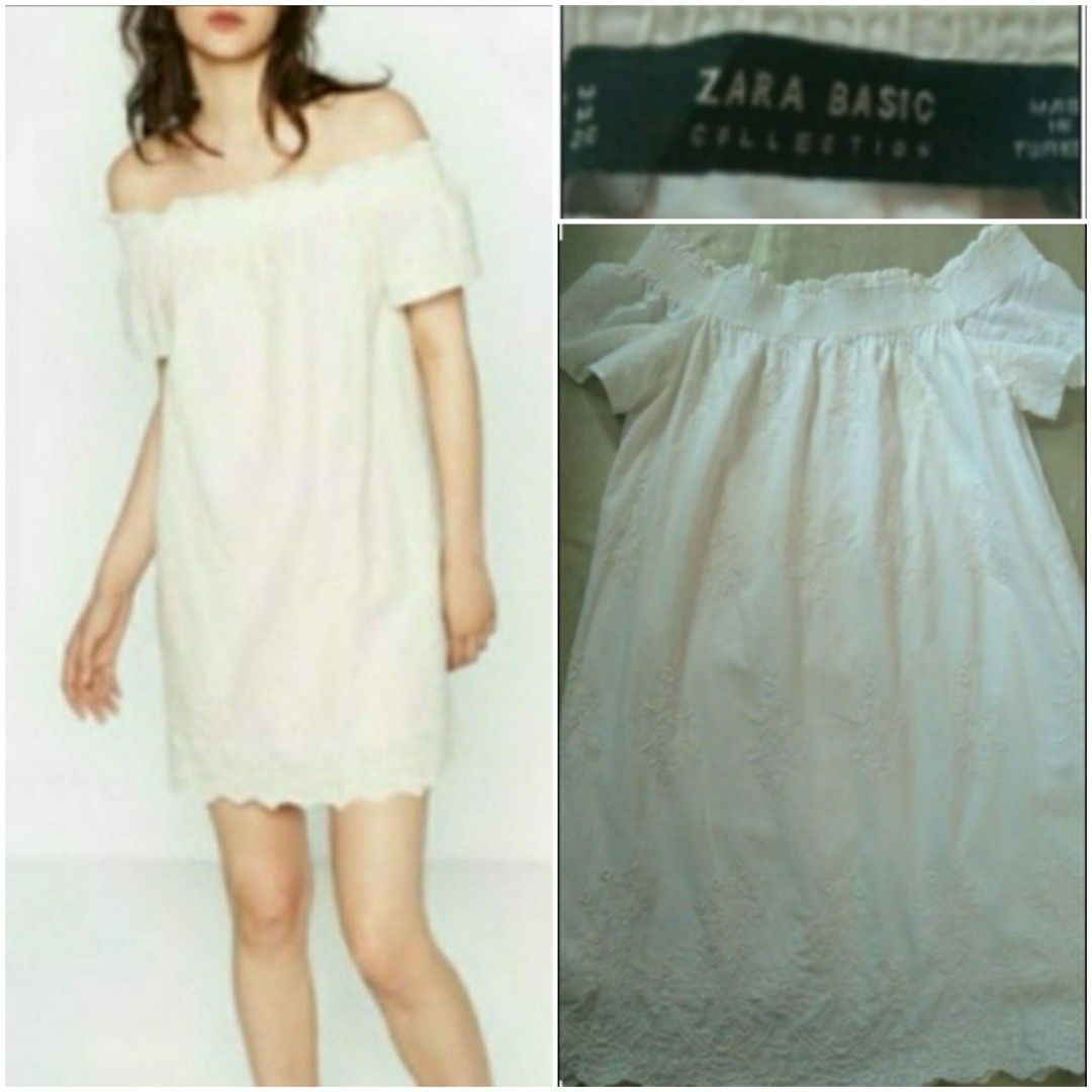 Zara Beige / Off White Off Shoulder Intricately Embroidered Linen Scallop Hem Dress, Women's Fashion, Dresses & Sets, Dresses on Carousell Zara Beige / Off White Off Shoulder Intricately Embroidered Linen Scallop Hem Dress, Women's Fashion, Dresses & Sets, Dresses on Carousell