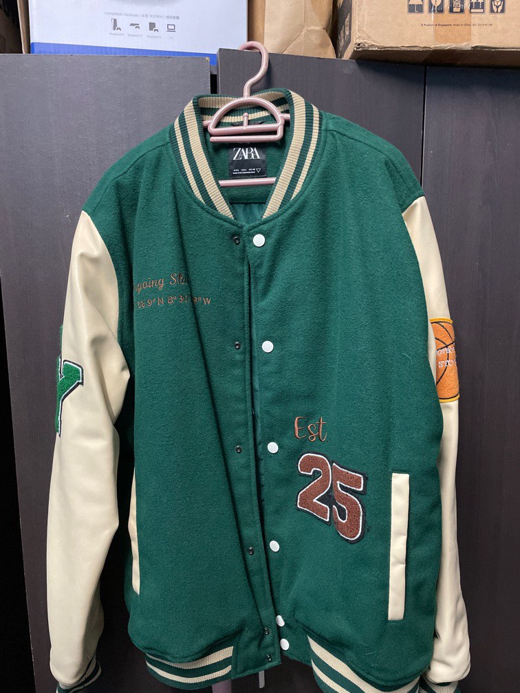 Zara Premium Varsity Jacket, Men's Fashion, Coats, Jackets and