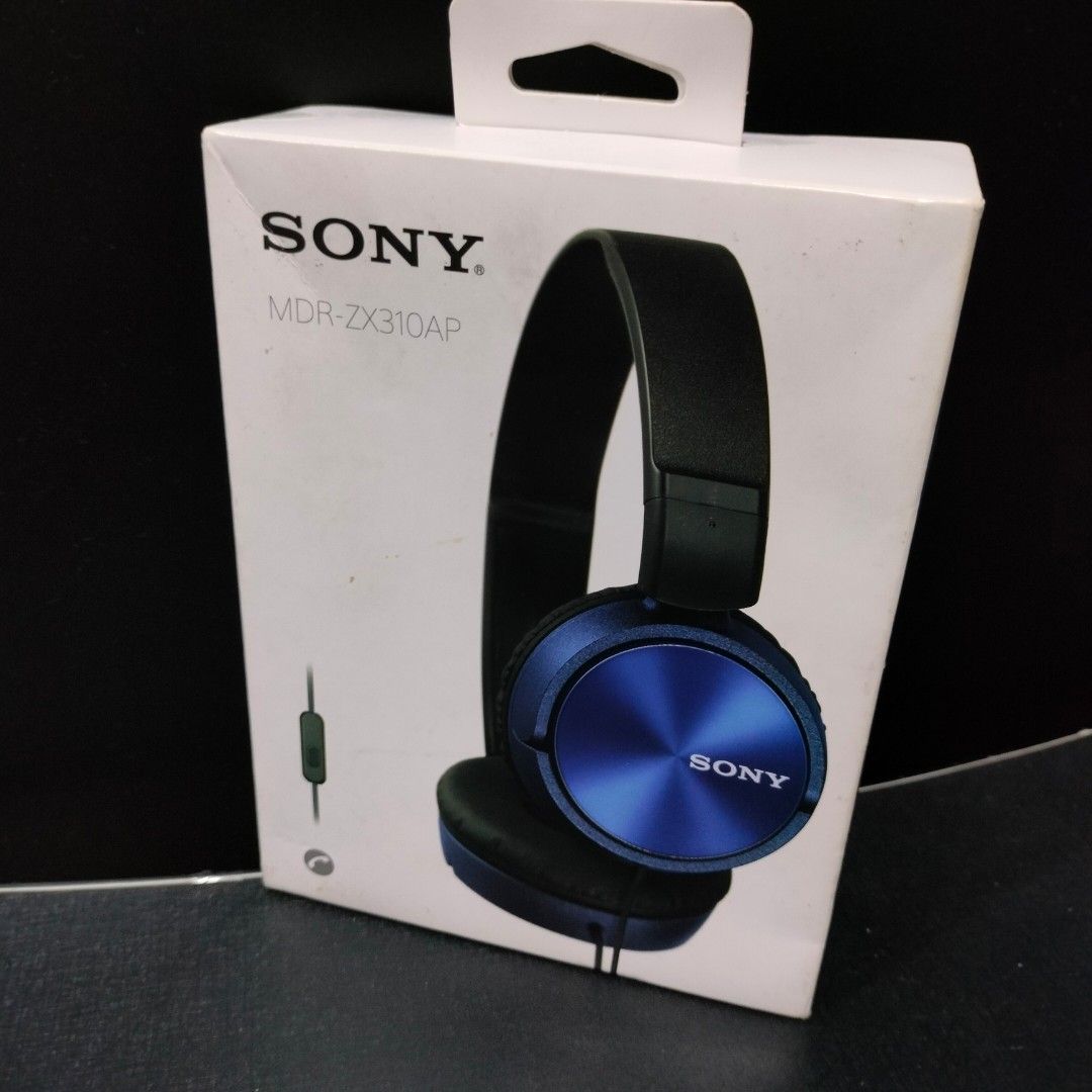  Sony MDR-ZX310AP ZX Series Wired On Ear Headphones with mic,  Black : Electronics