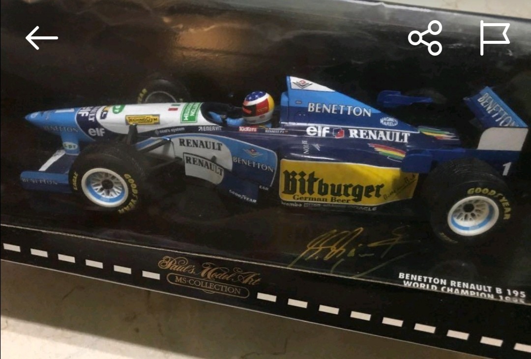 ☆激レア絶版*Minichamps PMA*1/18*Benetton Renault B195 #1 1995