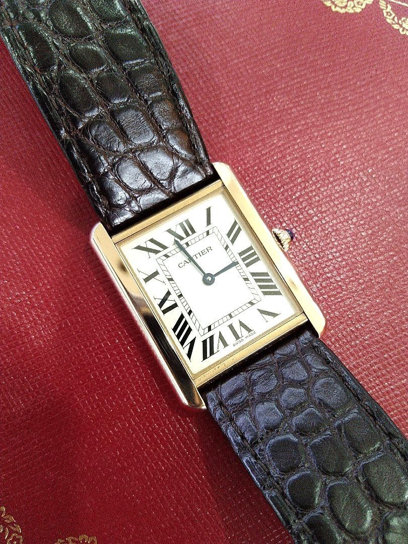 Cartier tank solo new arrivals 18k