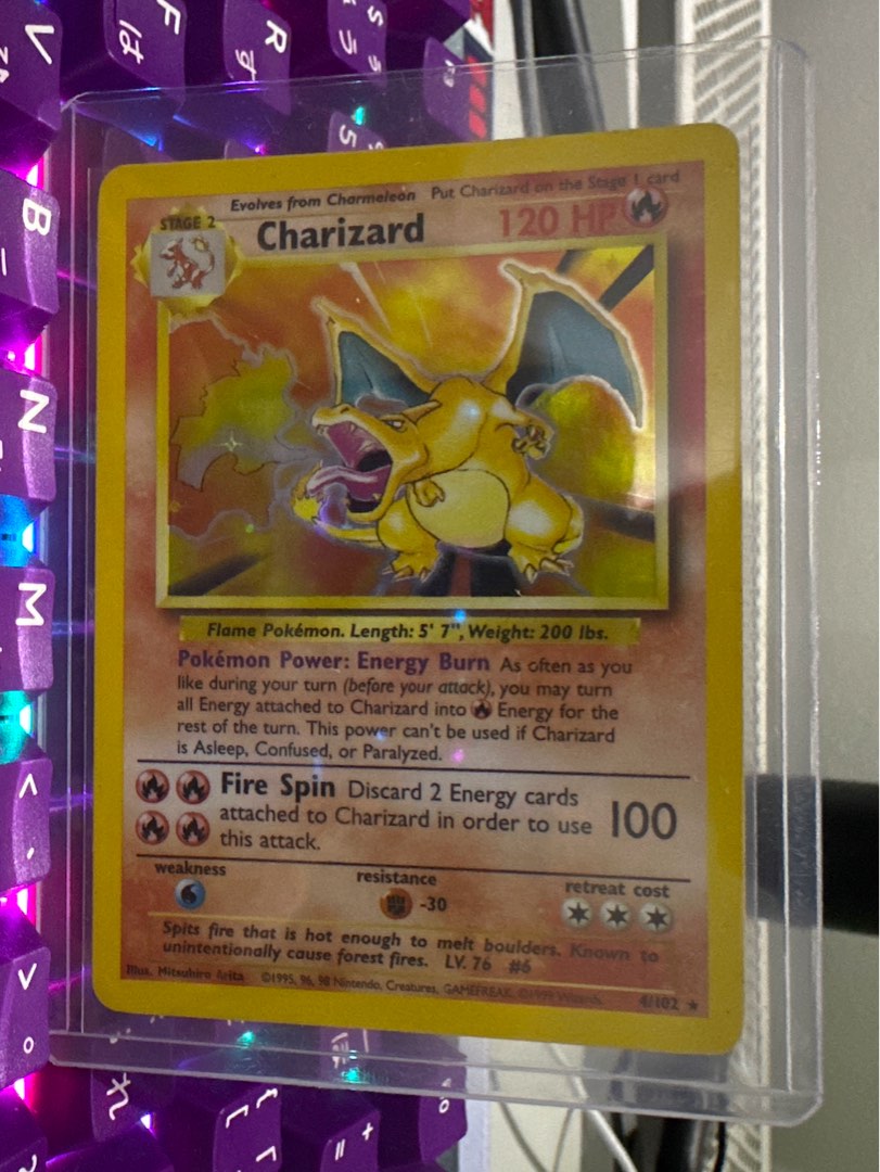 1999 Base Set Charizard 4/102 Holo, Hobbies & Toys, Memorabilia &  Collectibles, Vintage Collectibles on Carousell
