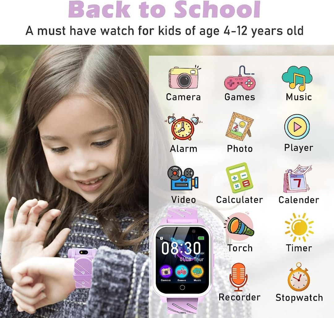 2962) BAUISAN SMART WATCH FOR KIDS KIDS WATCH FOR BOYS GIRLS TOUCH