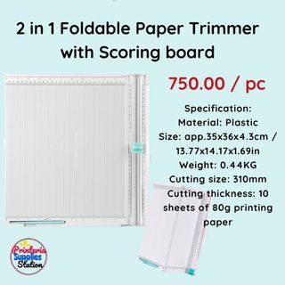 2 in 1 FOLDABLE PAPER TRIMMERWITH SCORING BOARD