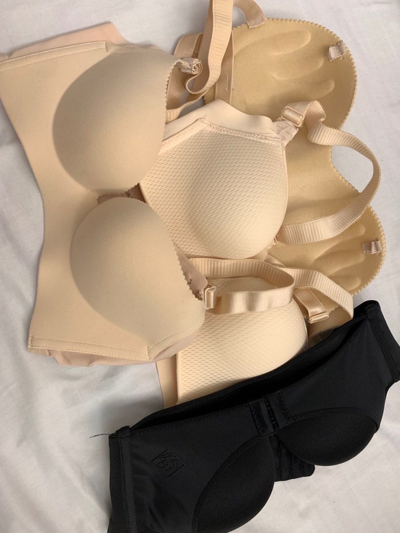 32A Bras (3 nude, 1 black) take all, Women's Fashion, Undergarments &  Loungewear on Carousell