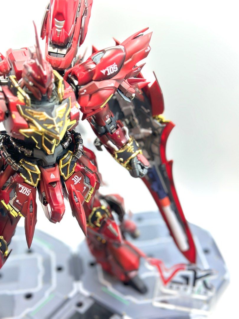 高達全上色完成品職人義1/100 mg sinanju 新安洲Bandai rg pg 144 60