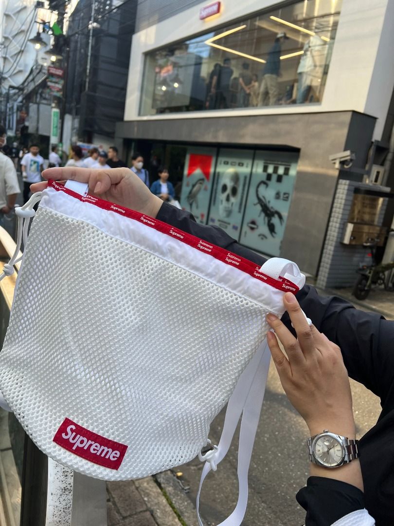 日本親自帶回SUPREME MESH SMALL BACKPACK SS23 洞洞小後背包鏤空