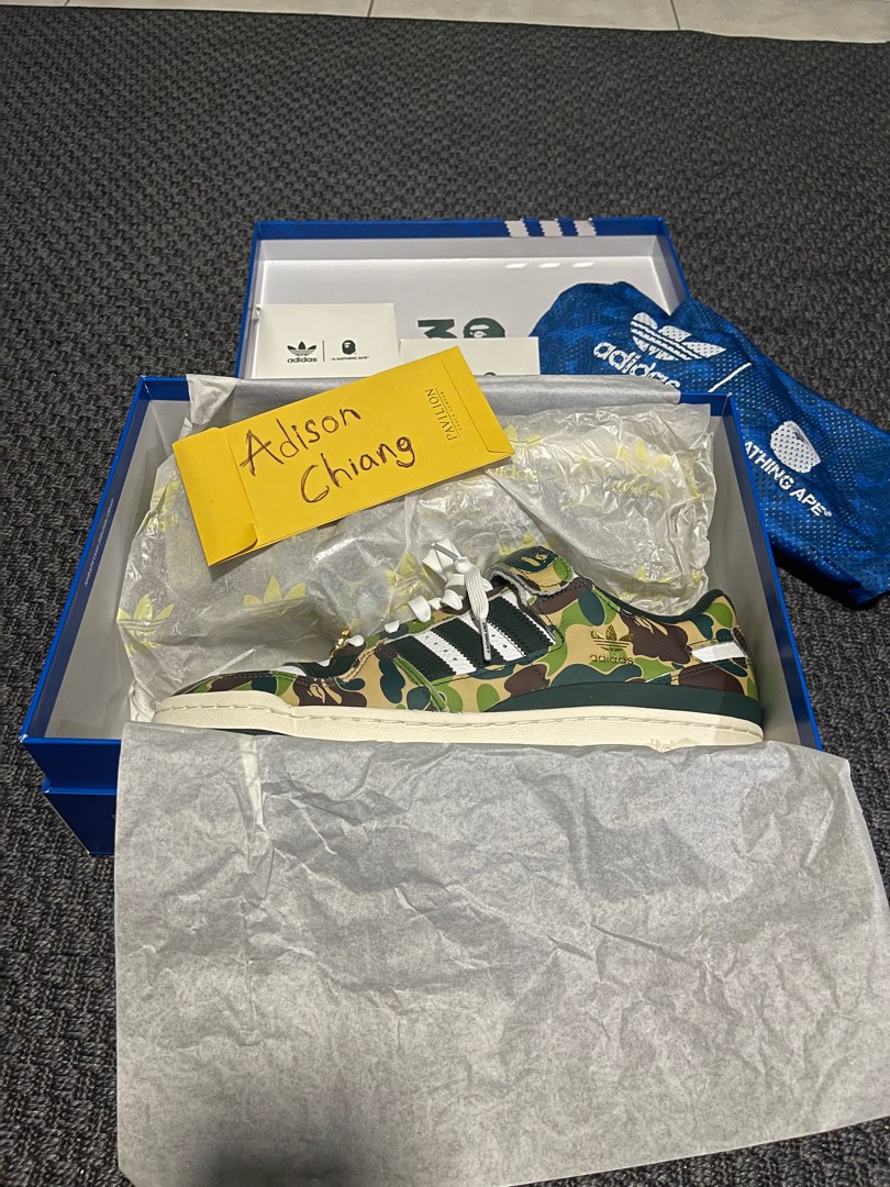 ADIDAS FORUM 84Low X Bape Men s Fashion Footwear Sneakers on