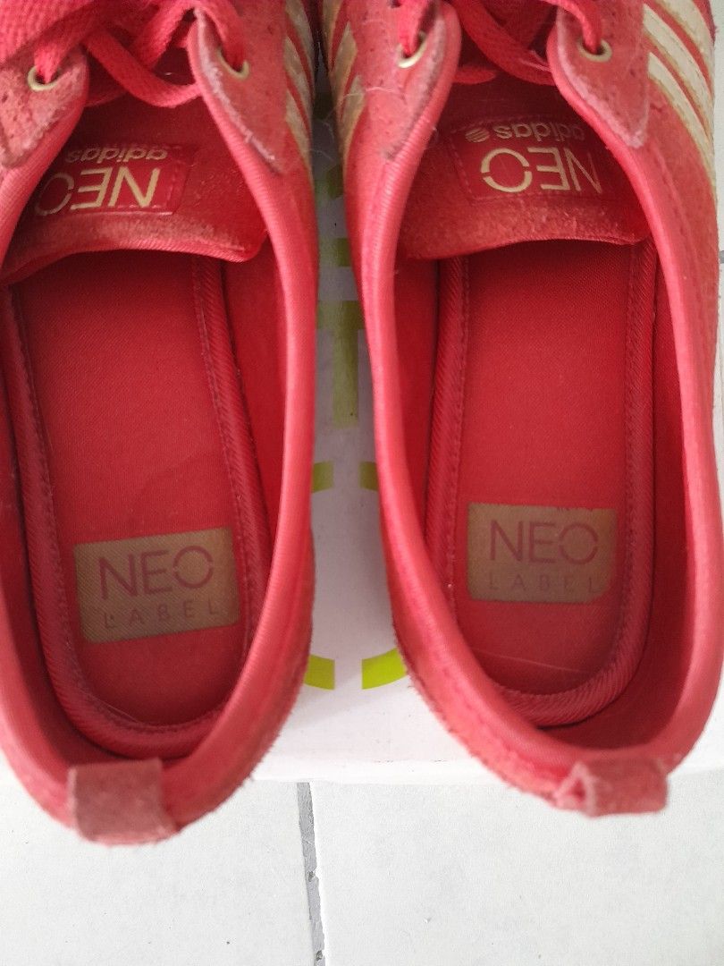 ADIDAS NEO Women's Stripe Sneaker ~ Cloudfoam White, Rose Gold/pink Sz 7 |  eBay