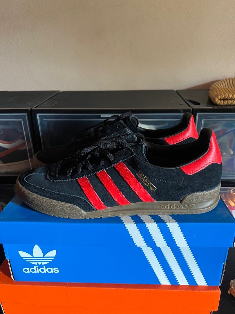 Adidas jeans red top