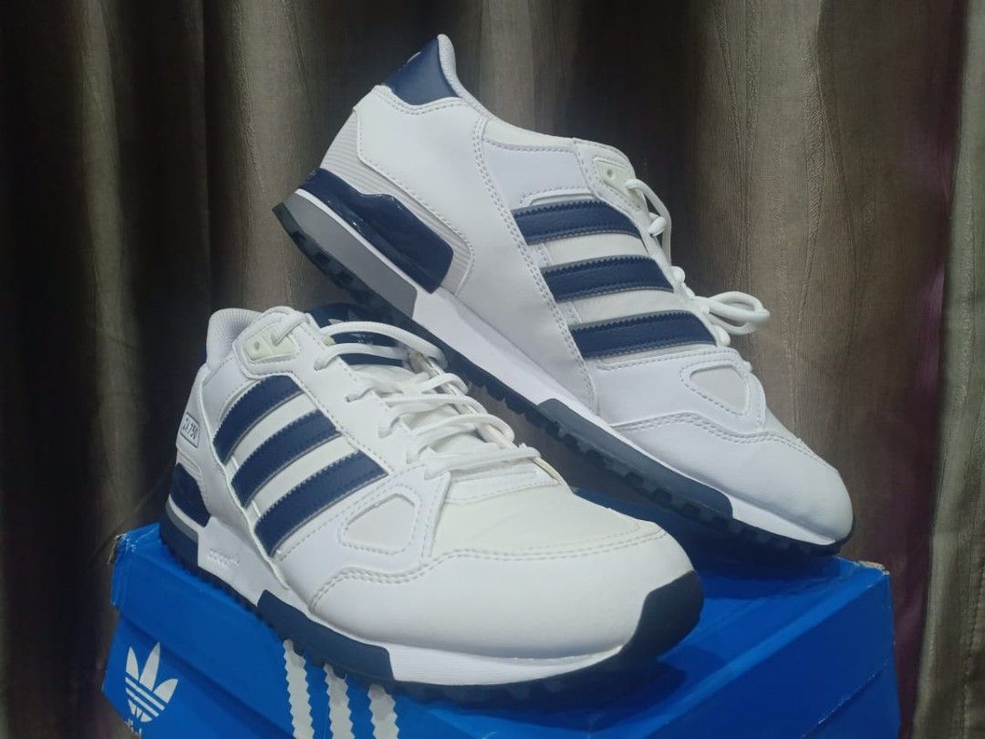 Adidas zx 750 white blue red sale