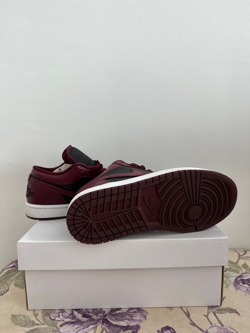 Air jordan 1 low black cherrywood red WMNS original from nike
