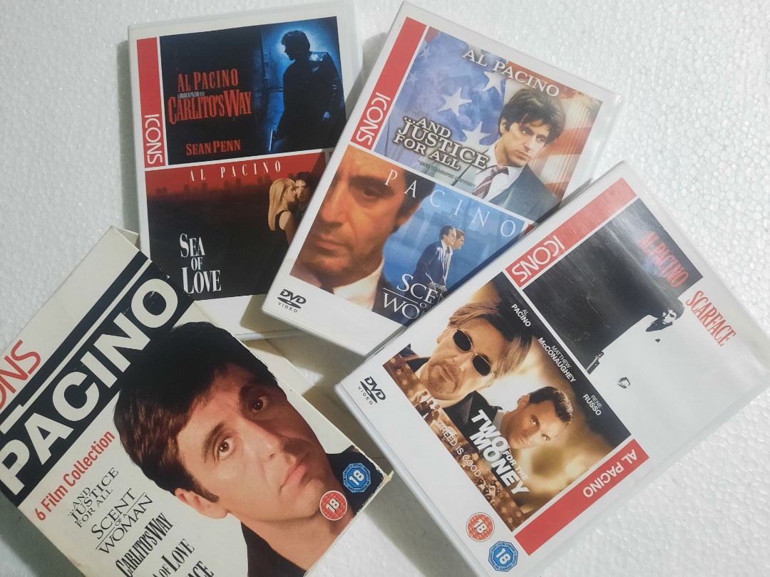 AL PACINO 6-FILMS COLLECTION DVD BOXSET, Hobbies & Toys, Music & Media