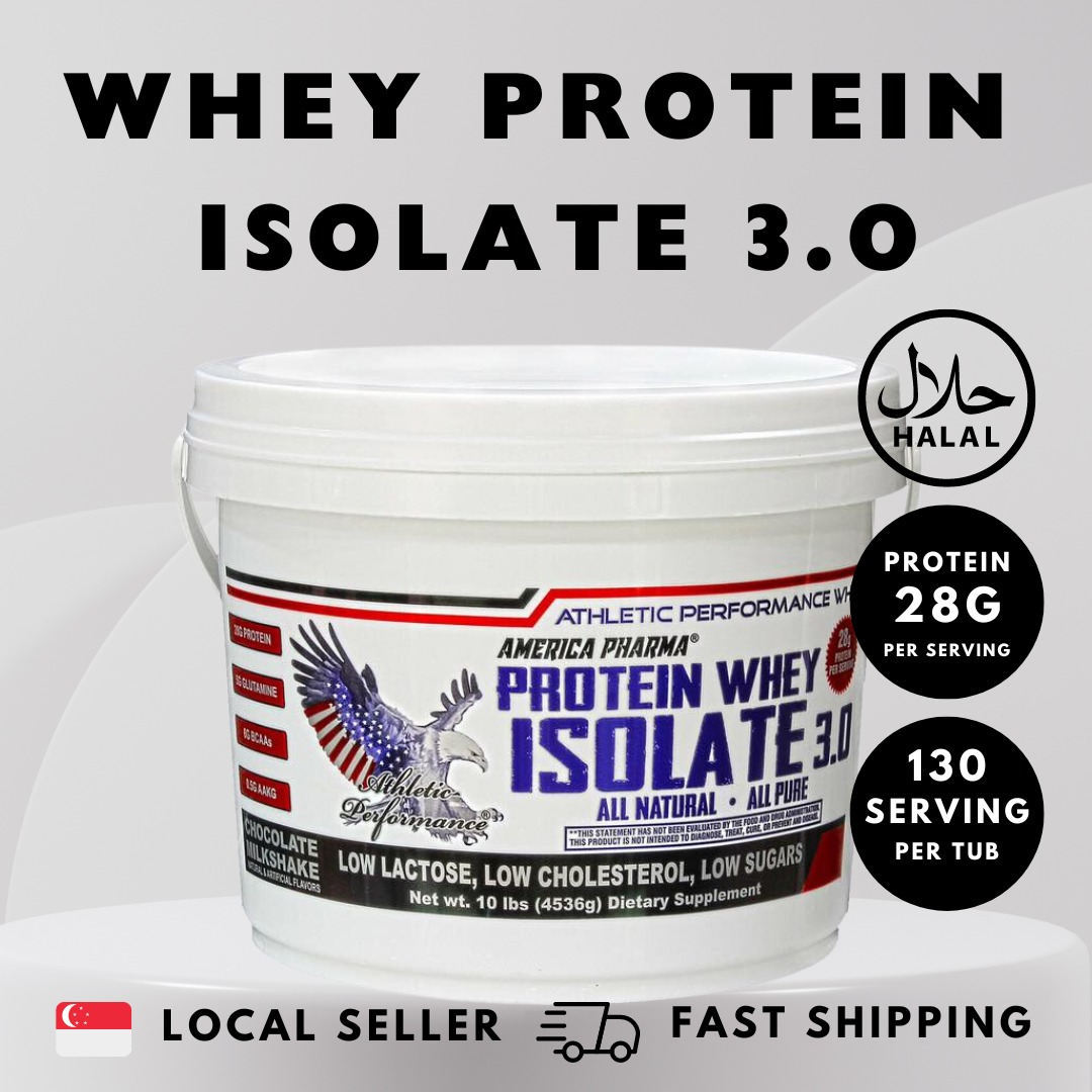 America Pharma Isolate Whey Protein 3.0 [Choco][HALAL][4.5KG] 130