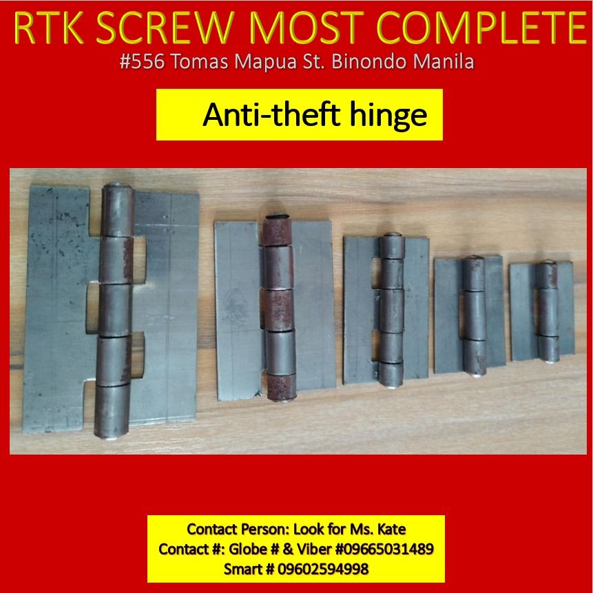 Antitheft hinge on Carousell
