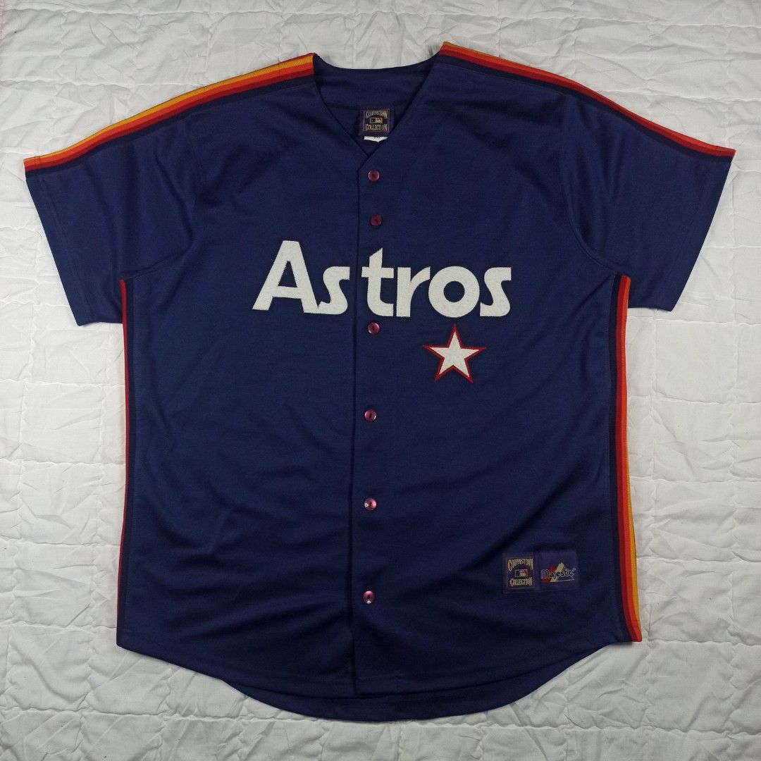 MLB Houston Astros Men's Cooperstown Baseball Jersey.