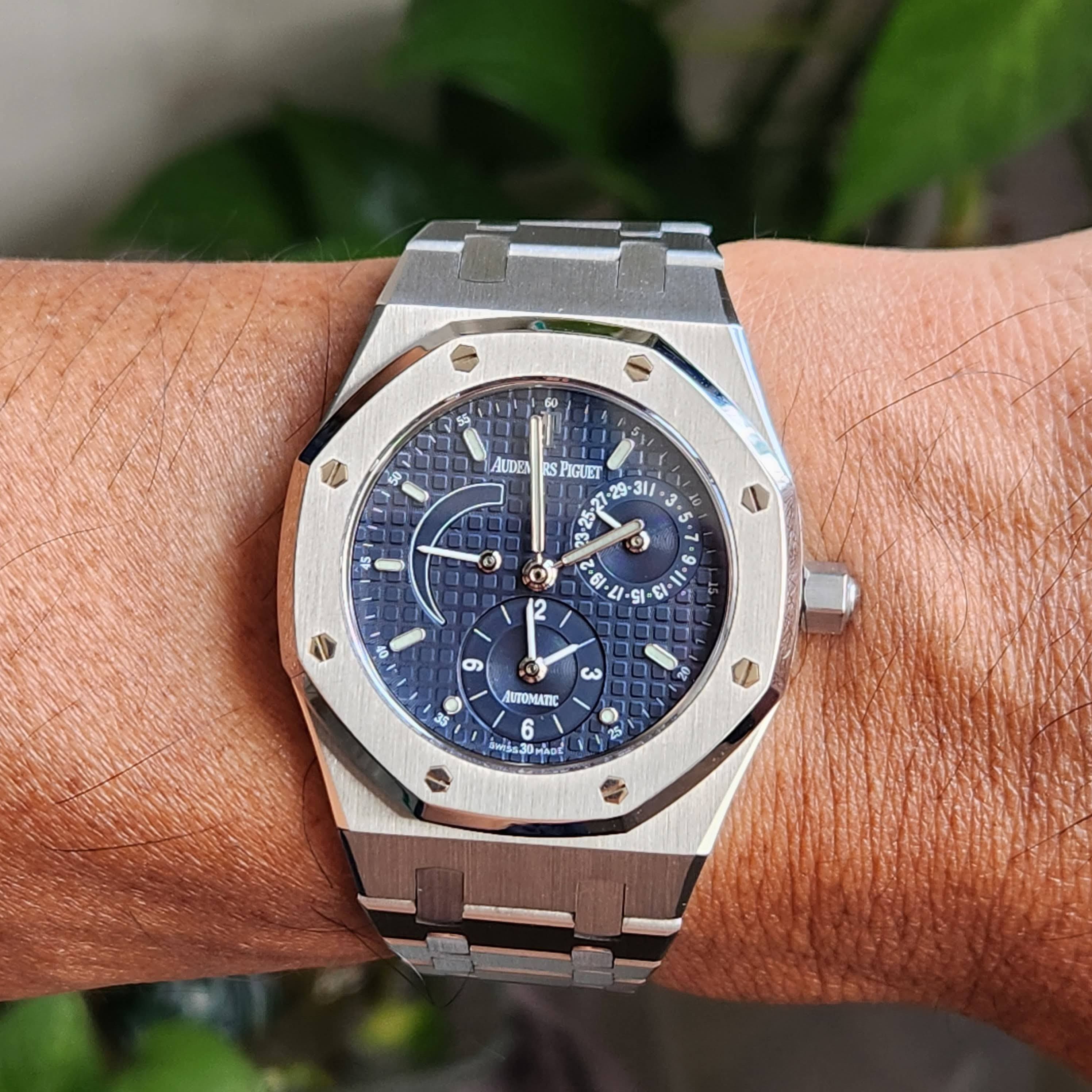 Audemars Piguet 25730ST 36mm Dual Time Blue Dial