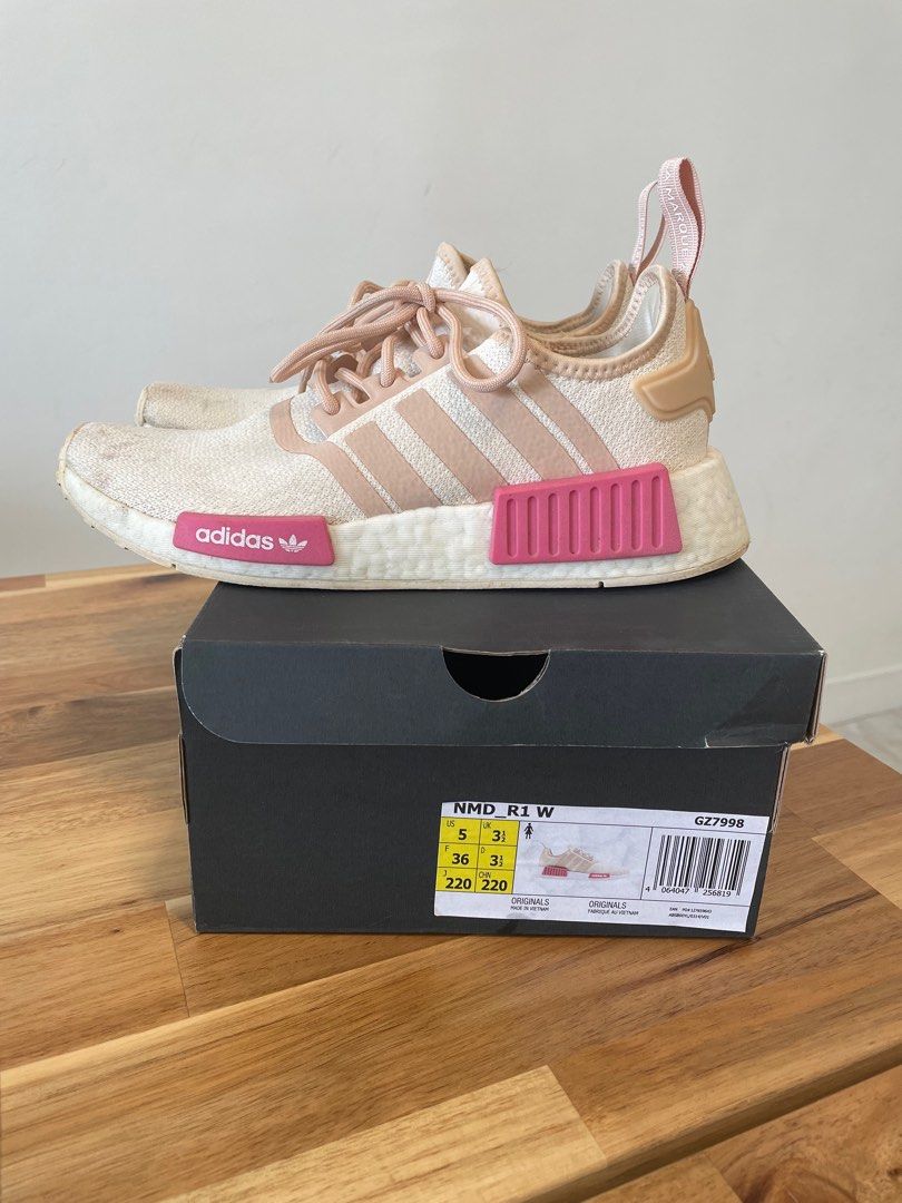 Adidas nmd r1 w white y deals icey pink