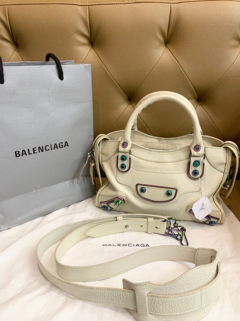 balenciaga gris taupe metallic edge
