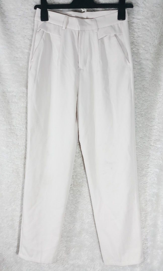 Authentic GRL center press tapered pants
