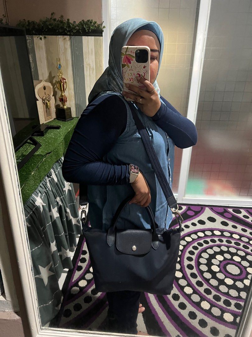 Longchamp neo small navy outlet