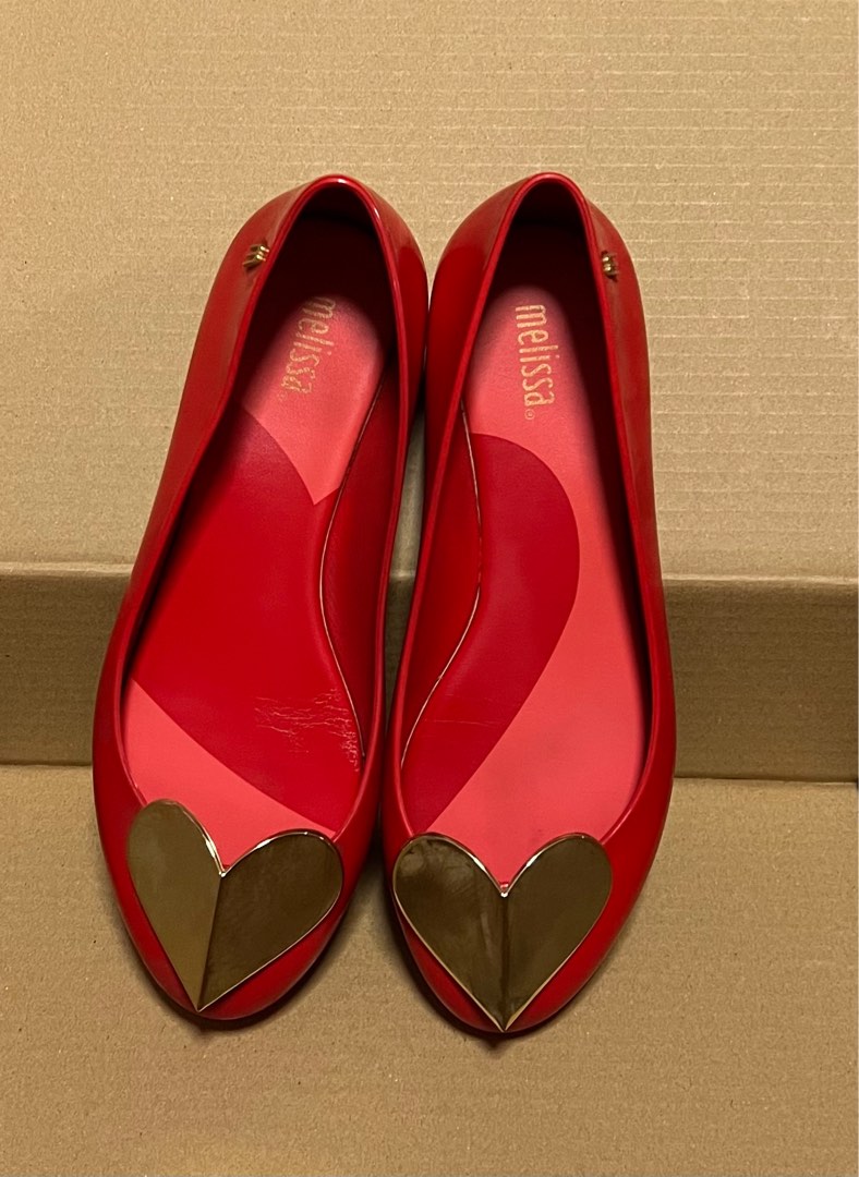 Authentic Melissa Ultragirl Heart Love Shoe Sandal Flat Women s