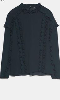 Authentic Zara Ruffled Top
