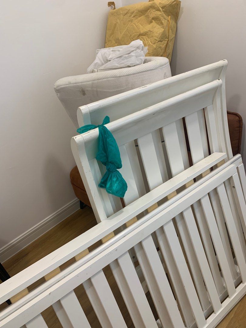 Babyhood Australia Sleigh Cot Babies Kids Baby Nursery