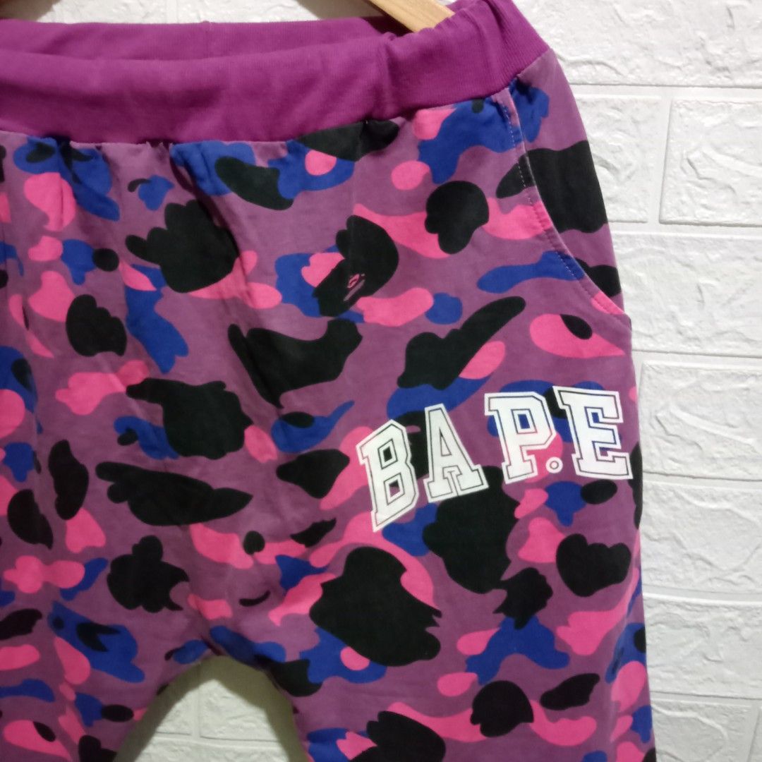 Purple bape joggers top