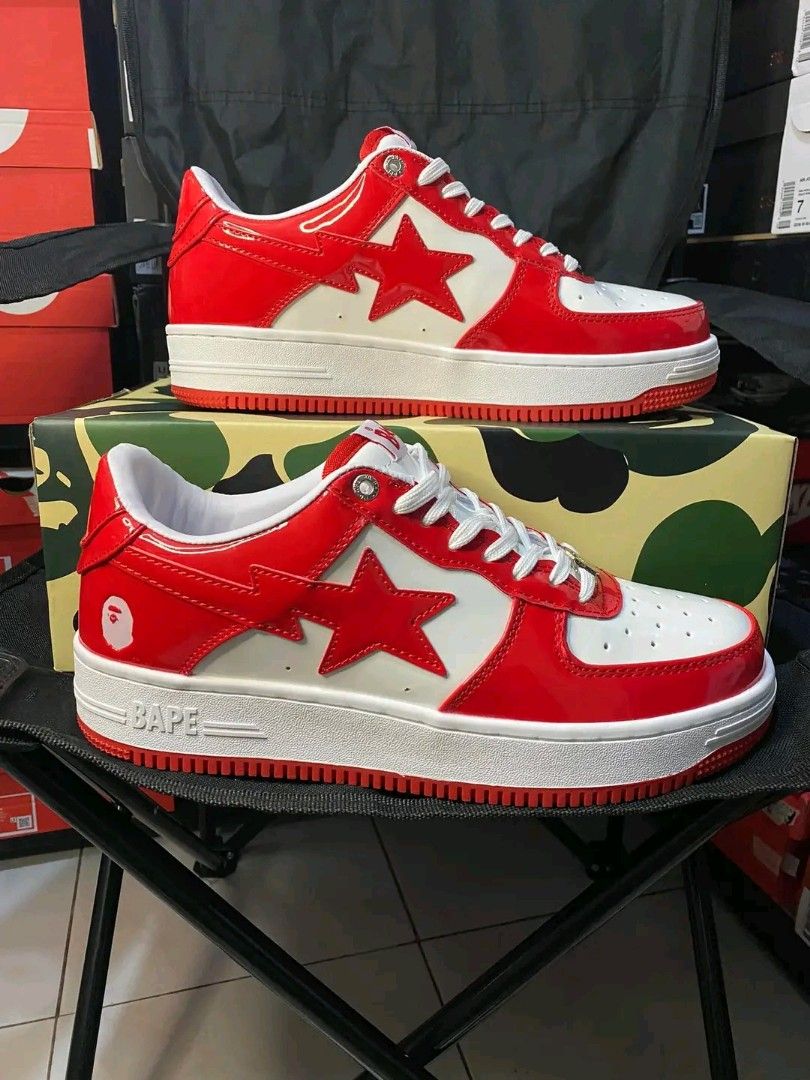 Red bapesta shop