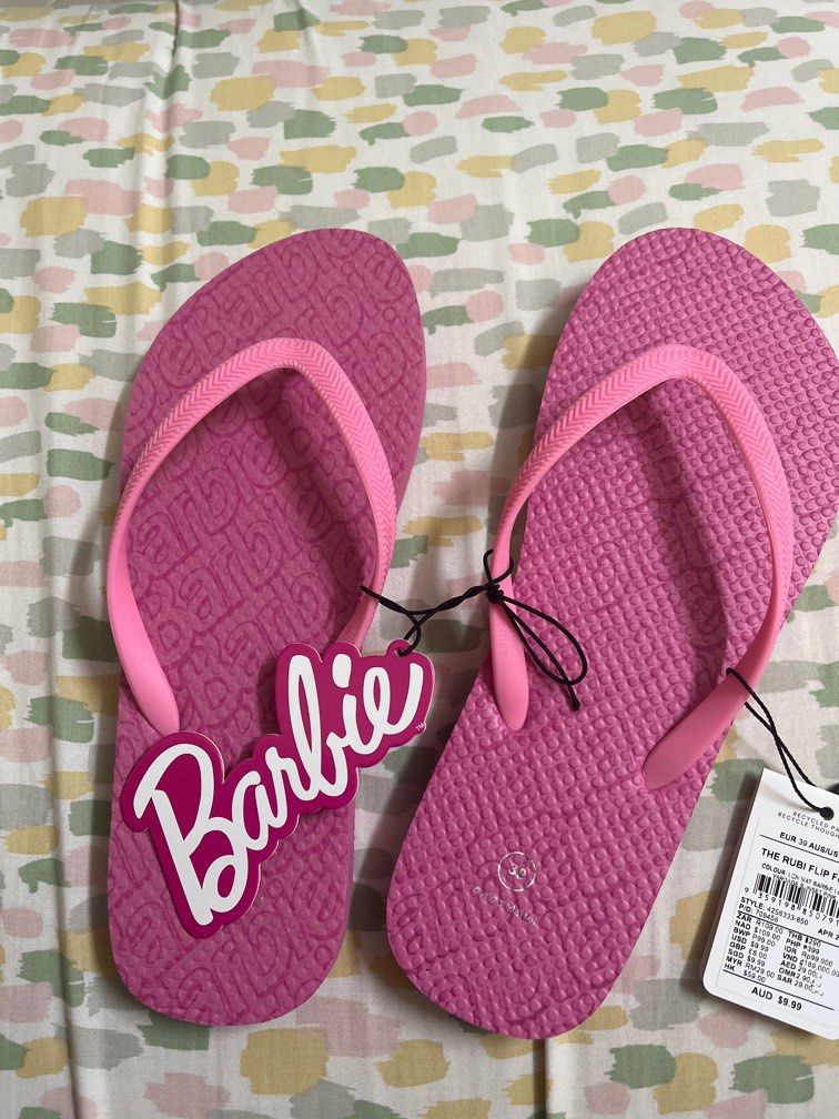 Barbie Flip Flops Women s Fashion Footwear Flipflops and Slides