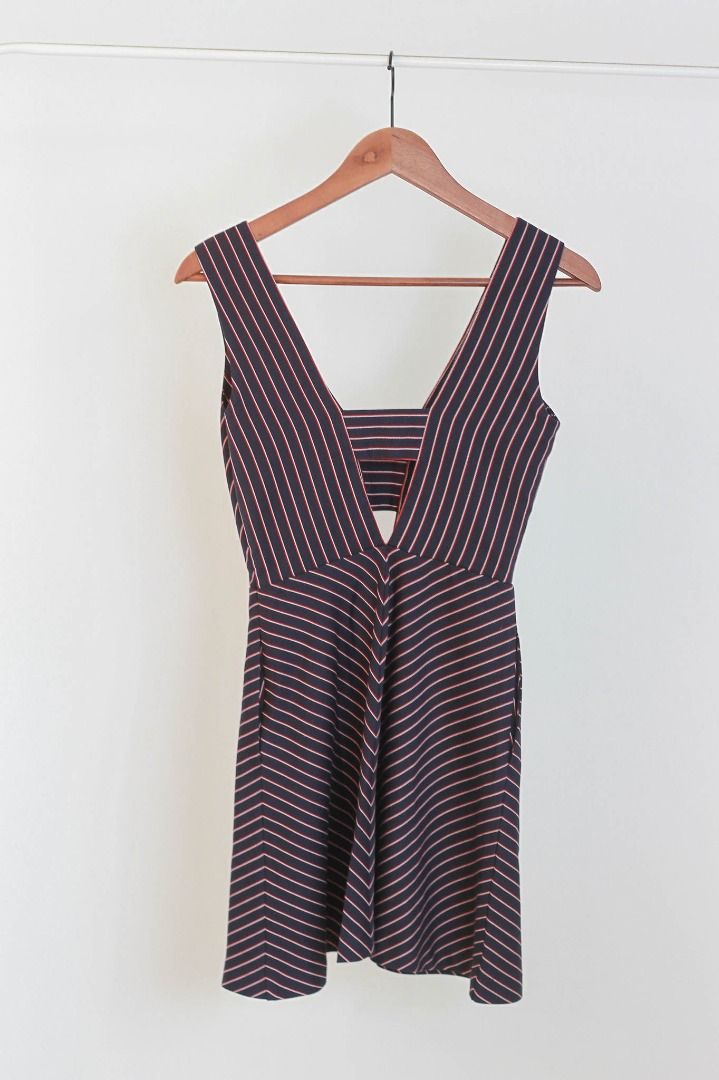Bebe striped store dress