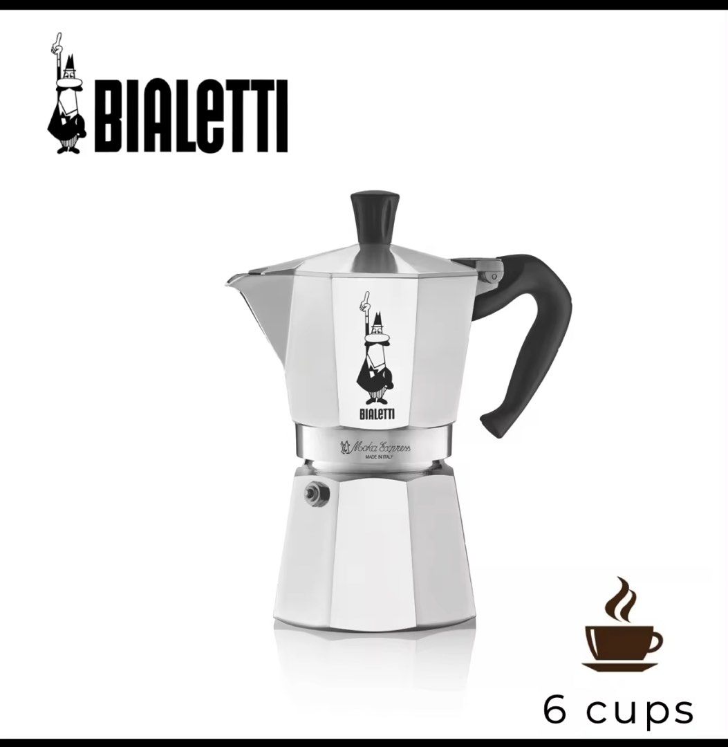 Bialetti Moka Pot 6 Cup, TV & Home Appliances, Kitchen Appliances