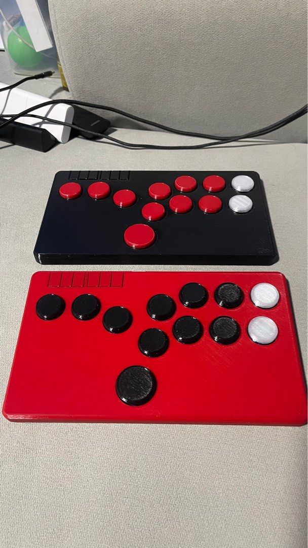 Black Color 3D printed Hit Box flatbox, Video Gaming, Gaming ...