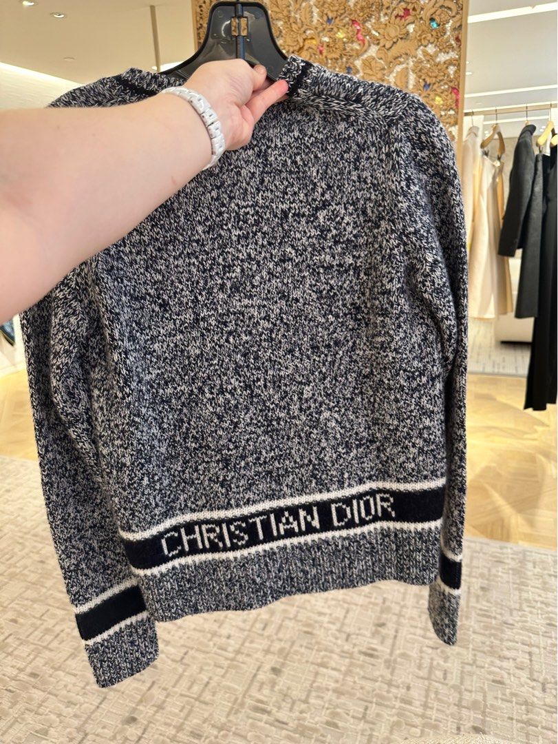 Brand new authentic Dior classic V neck sweater Women s Fashion
