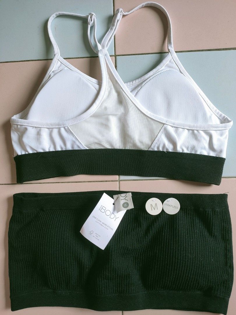 Brand New Strapless Bras #Zalora#&#COTTON on BODY#,bithStretchable, Women's  Fashion, Activewear on Carousell