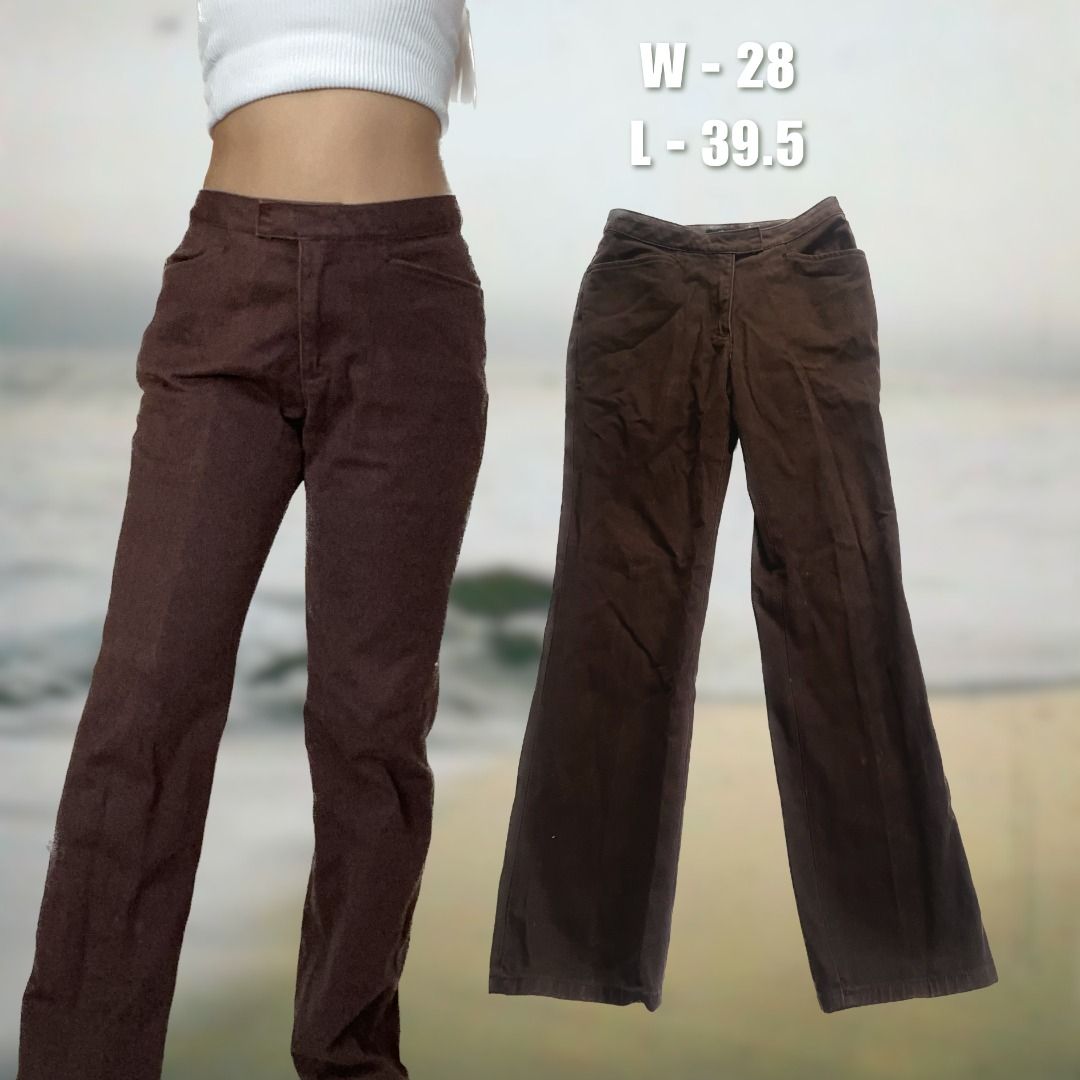 BROWN CORDUROY PANTS, Women's Fashion, Bottoms, Other Bottoms on Carousell