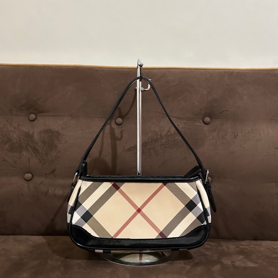 Burberry Nova Check Pochette, Luxury, Bags & Wallets on Carousell