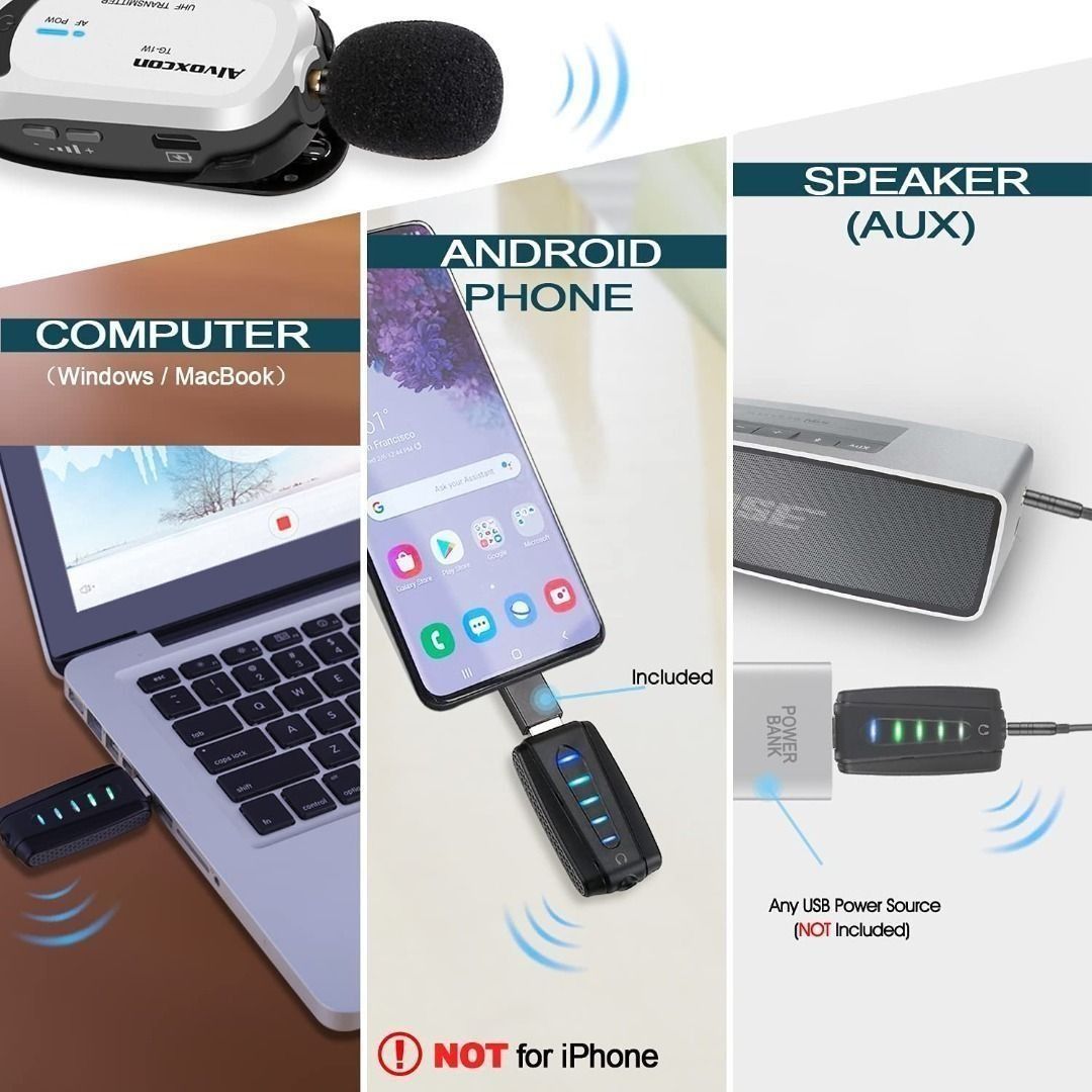 Bluetooth lapel 2025 microphone for laptop
