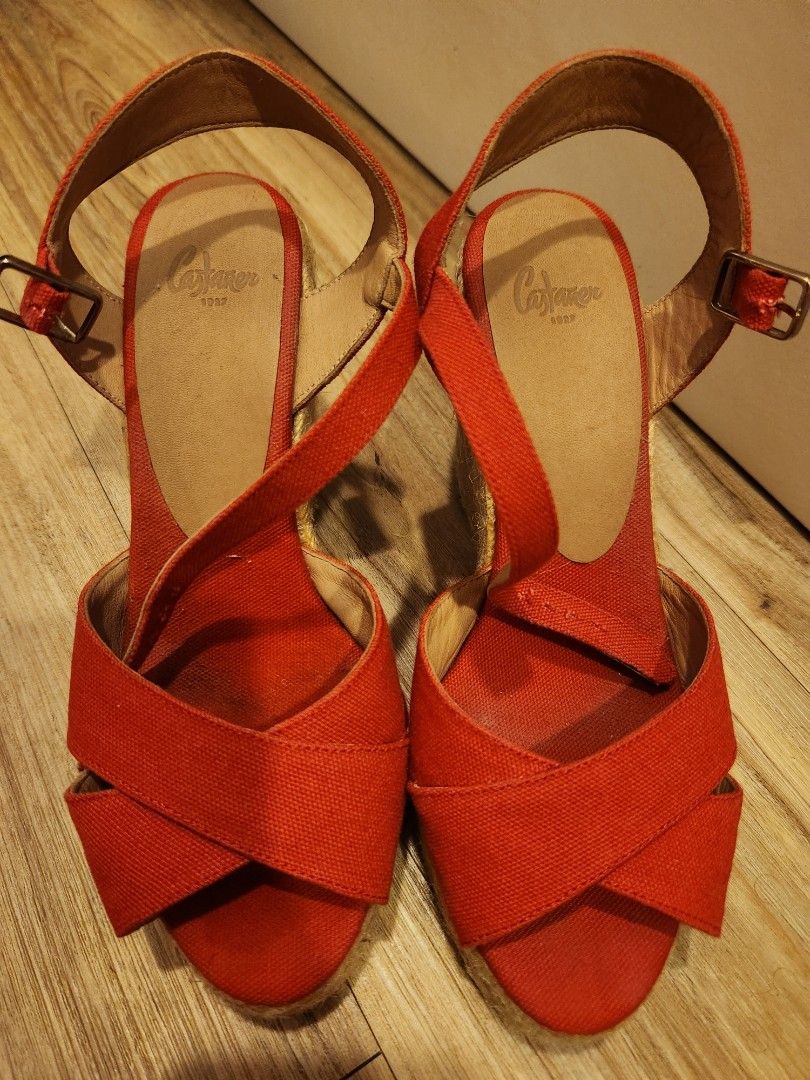 Castaner Red Espadriles Size EU 38 Women s Fashion Footwear