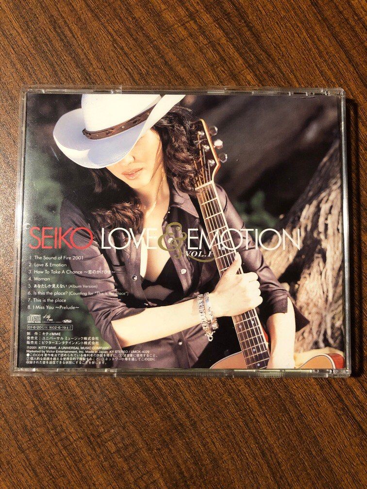 CD 松田聖子Seiko love & emotion 2001年日版, 興趣及遊戲, 音樂、樂器 