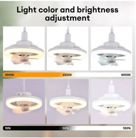 Ceiling Fan with LED Light (Category: Fans) located in Quezon City. Submitted by magicgerry (Listing ID 1242954643, Image 3). Description: Ceiling Fan with Light (P800.00) > 2 in 1 Ceiling Fan with Led Light > Silent Ceiling Fan Light with Remote Control for bedroom product Name: Normal fan lamp number of fan blades: 5 color: White/Grey/Yellow for you choose material: ABS PP size: as shown in the picture voltage: 86-265V lamp holder: E27 power: 3