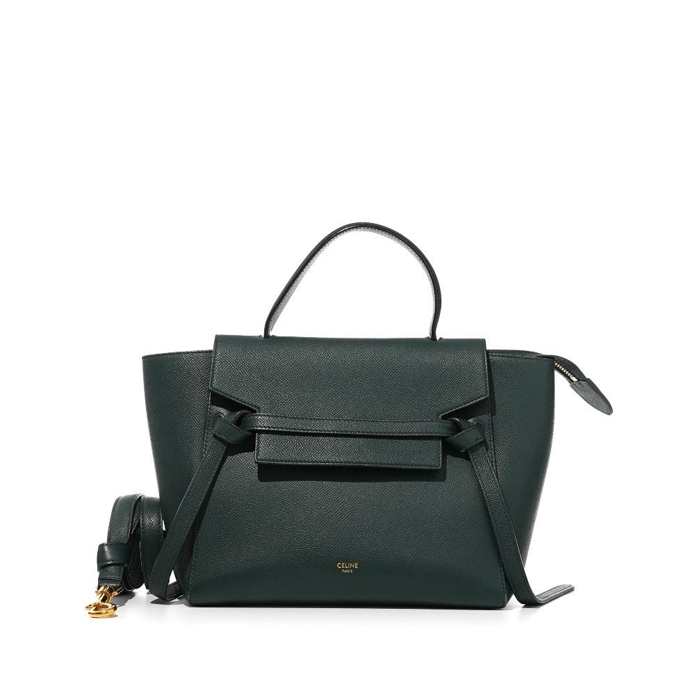Celine Micro Belt bag in amazon green Luxury Bags Wallets on
